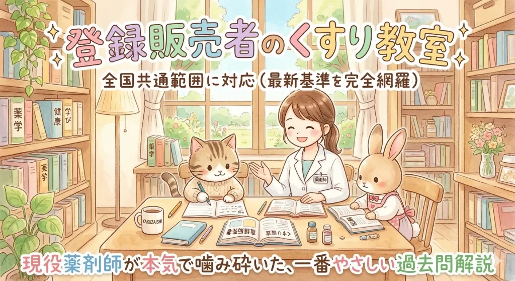 登録販売者のくすり教室 全国共通範囲に対応（最新基準を完全網羅） 現役薬剤師が本気で噛み砕いた、一番やさしい過去問解説