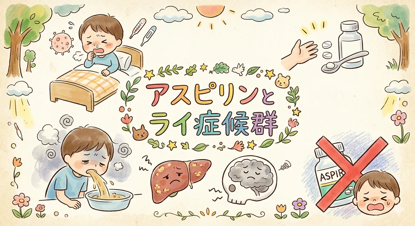 アスピリンとライ症候群【登録販売者試験対策】15歳未満に使えない理由・抗血小板作用・アスピリン喘息を薬剤師が解説