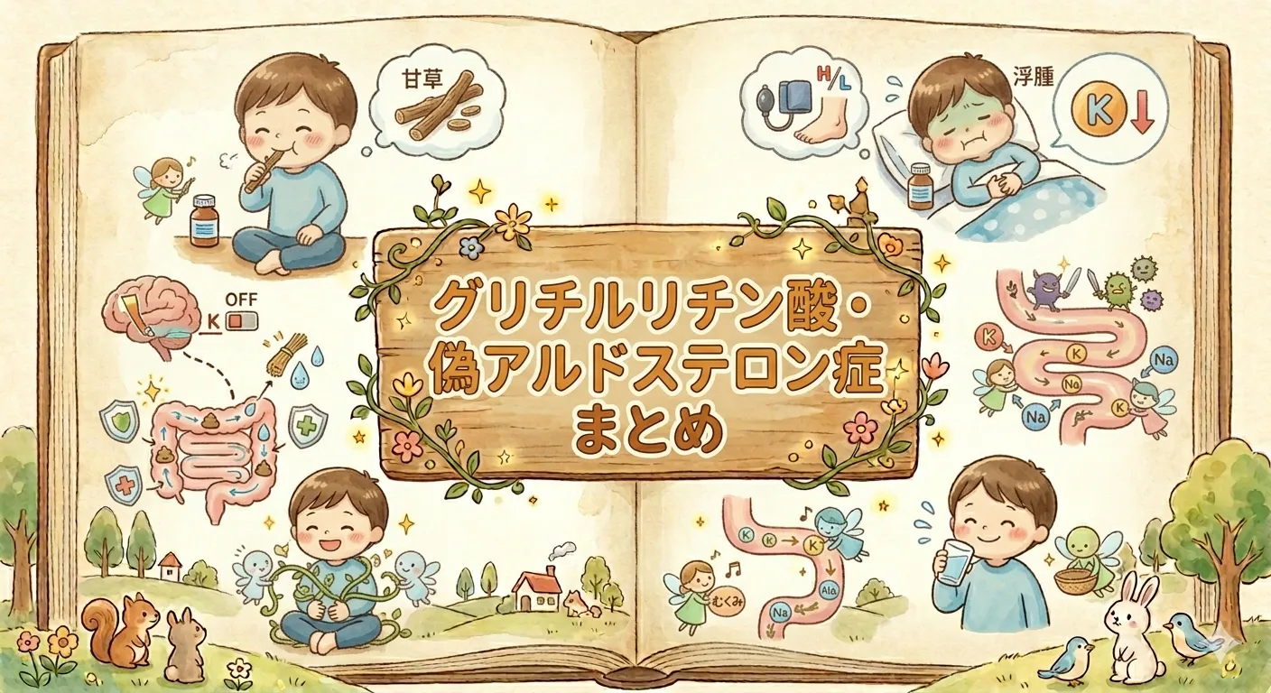 グリチルリチン酸二カリウムとは【登録販売者試験対策】偽アルドステロン症の仕組みと含む市販薬を薬剤師が解説