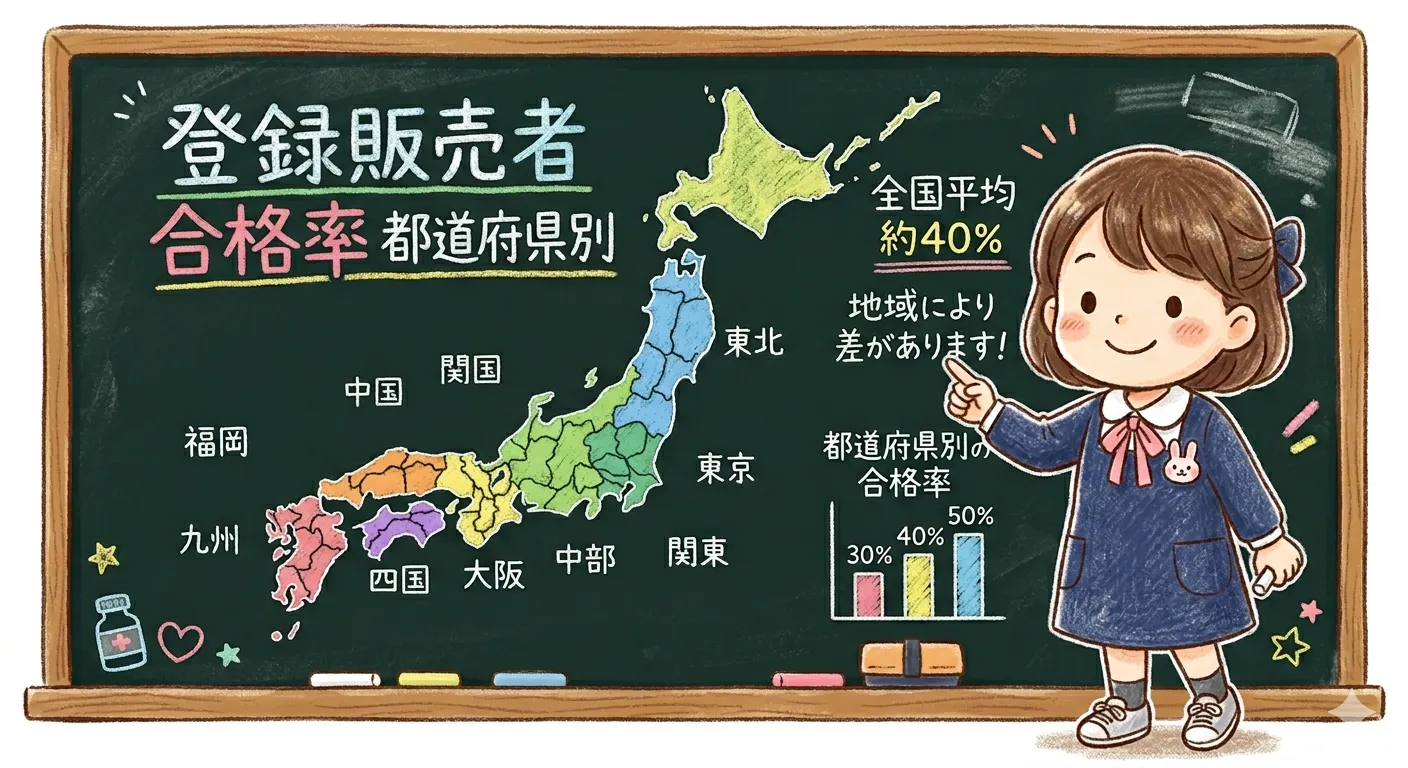 登録販売者の合格率を都道府県別に解説【2025年度最新データ】