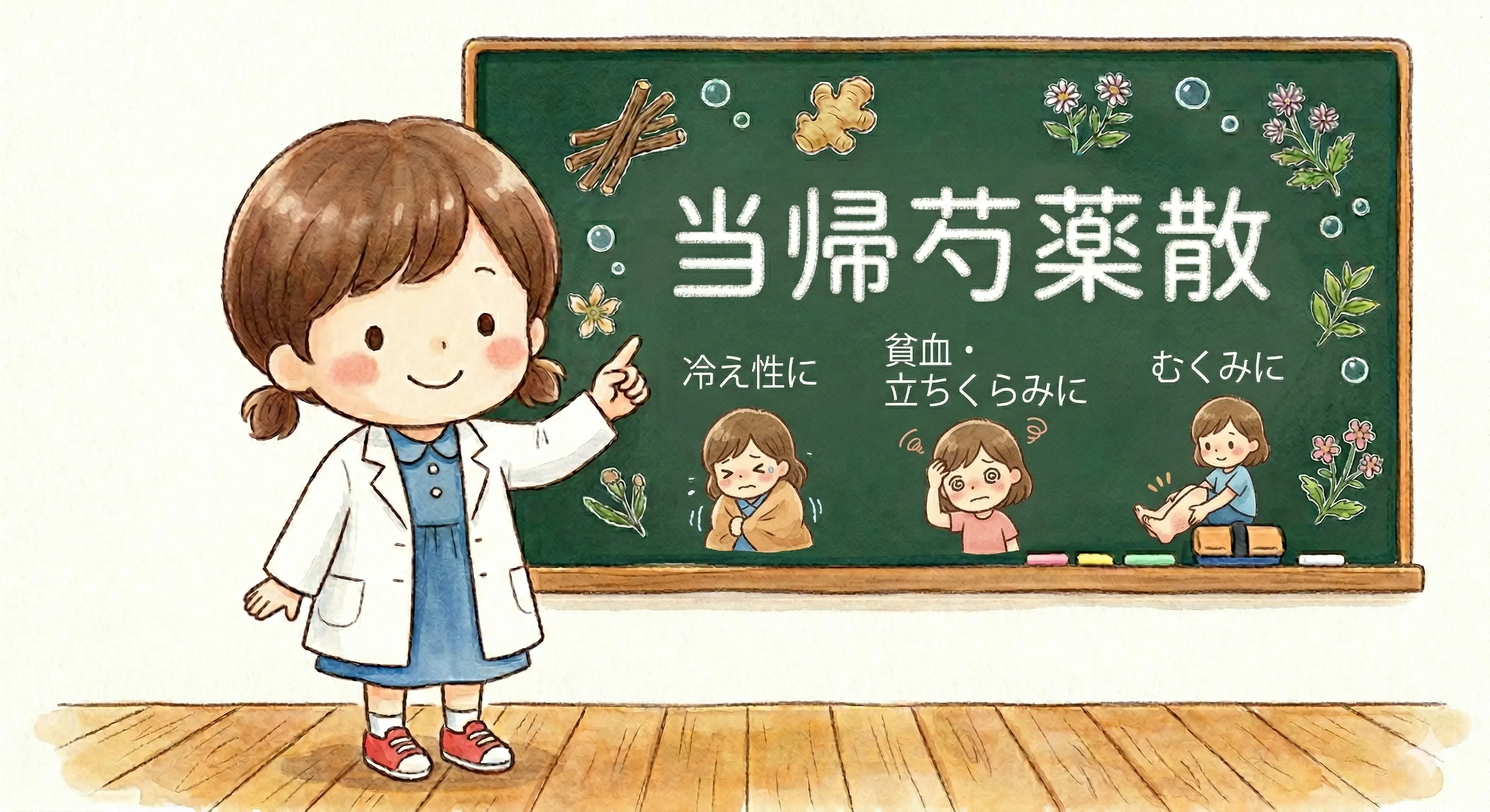 当帰芍薬散（とうきしゃくやくさん）とは？冷え・生理不順・むくみに効く漢方を薬剤師が解説