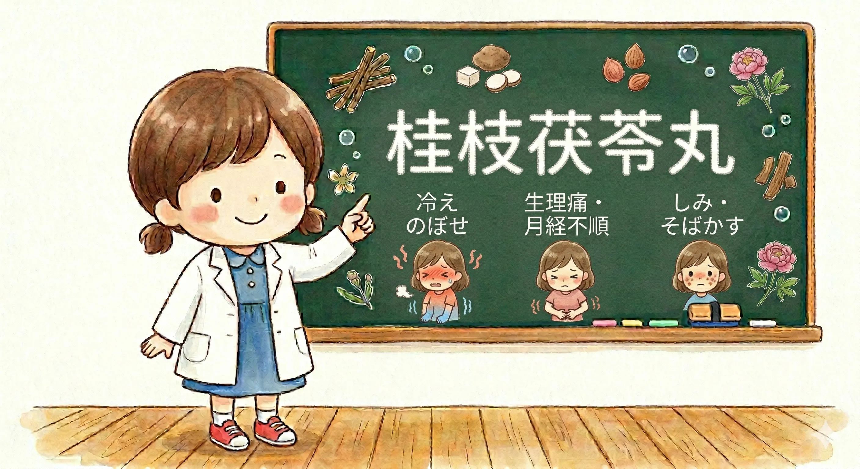 桂枝茯苓丸（けいしぶくりょうがん）とは？のぼせ・肩こり・生理痛に効く漢方を薬剤師が解説