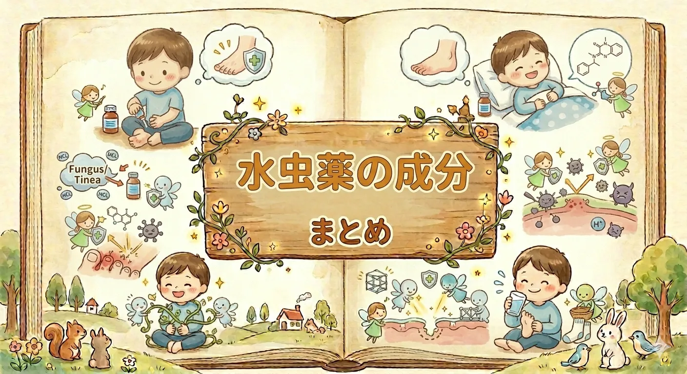 水虫薬の成分まとめ【登録販売者試験対策】ミコナゾール・クロトリマゾール・テルビナフィンの違いを薬剤師が解説