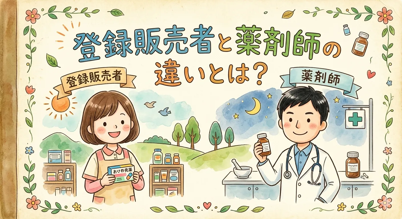 登録販売者と薬剤師の違いとは？資格・仕事内容・年収を薬剤師が本音で比較