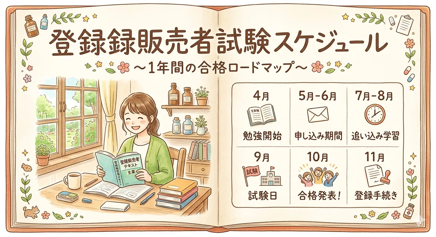 登録販売者試験のスケジュール2026年版｜試験日程・ブロック別予測を薬剤師が解説