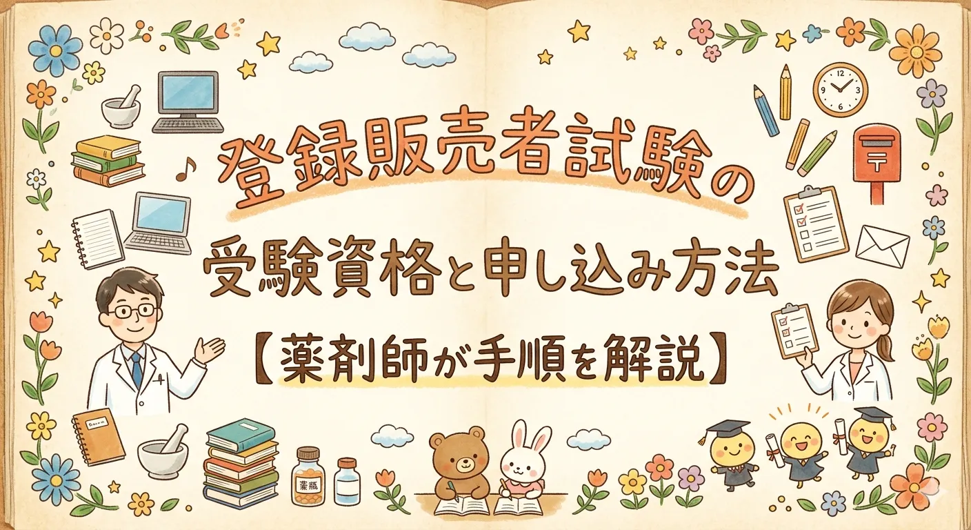 登録販売者試験の受験資格と申し込み方法【2026年度版・薬剤師が手順を解説】