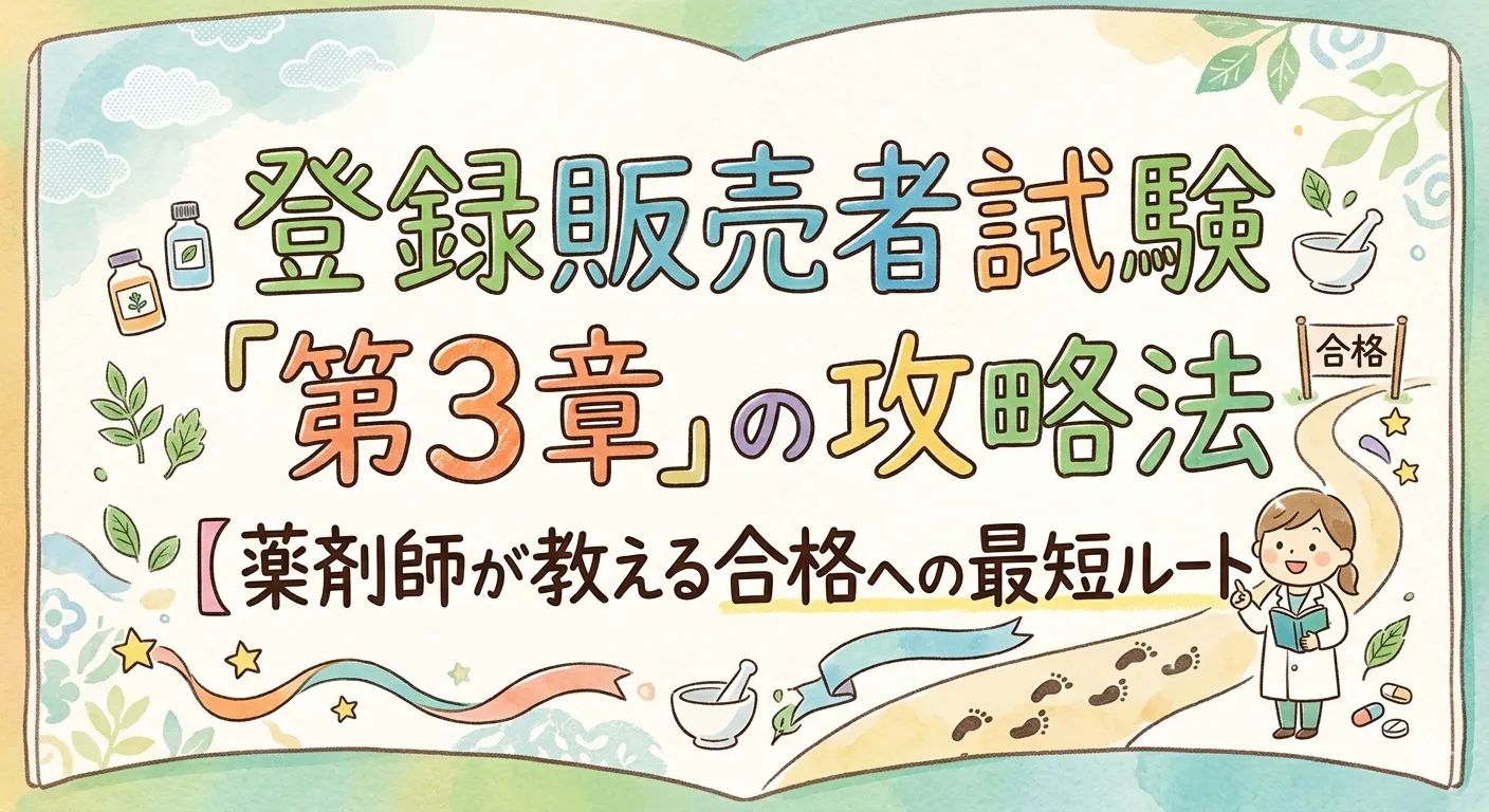 登録販売者試験「第3章」の攻略法【薬剤師が教える合格への最短ルート】
