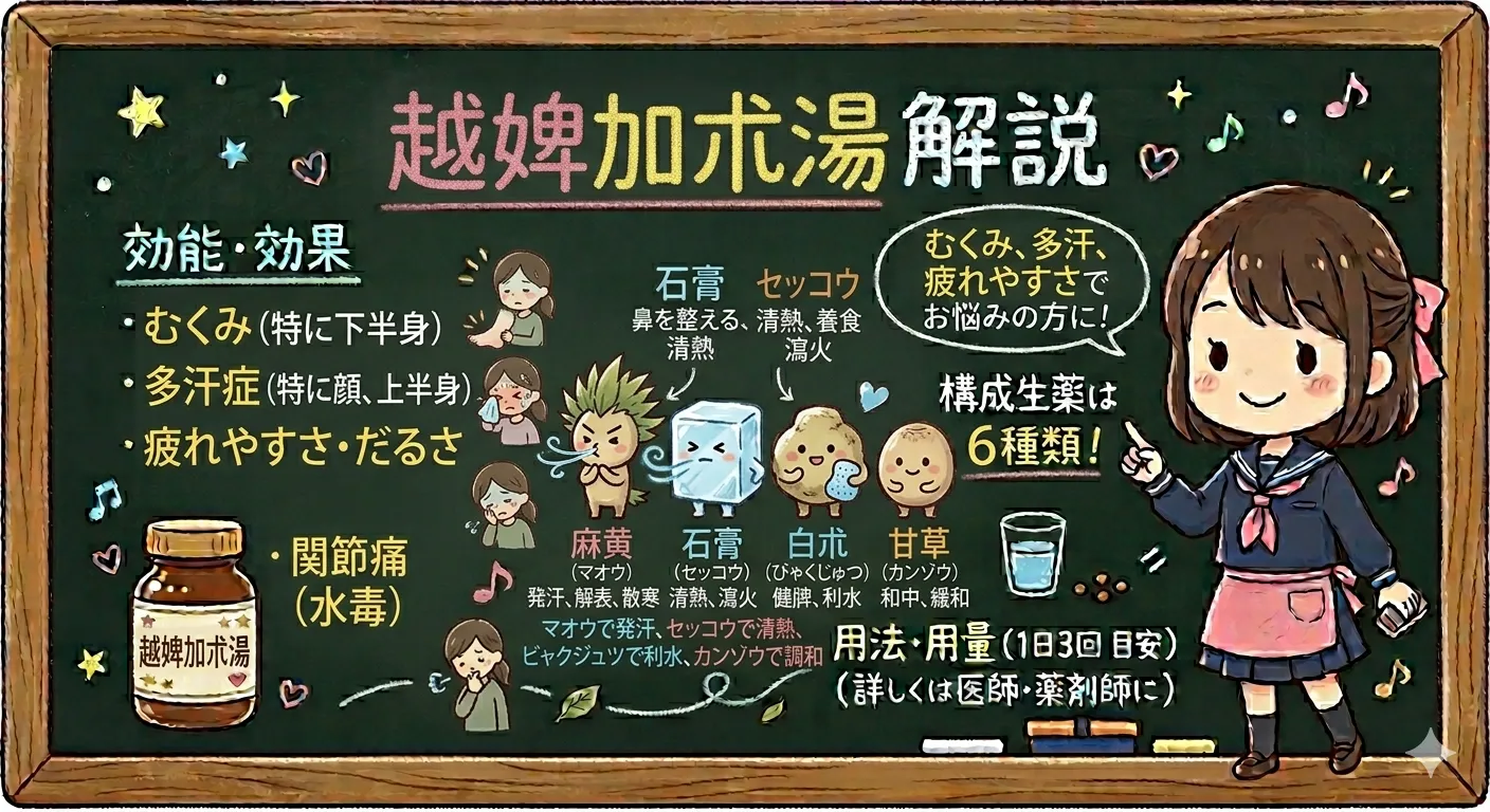 越婢加朮湯（えっぴかじゅつとう）とは？関節の腫れ・湿疹・むくみに効く漢方を薬剤師が解説