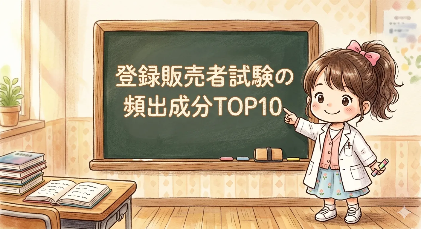 登録販売者試験の頻出成分TOP10｜第3章を効率よく攻略する優先順位まとめ